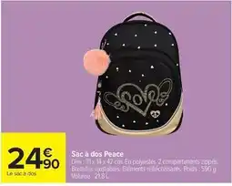 Carrefour Drive Dim - sac à dos peace offre