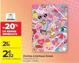 Carrefour Drive Chemise à elastiques kawaii offre