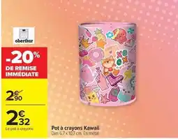 Carrefour Drive Dim - pot a crayons kawaii offre