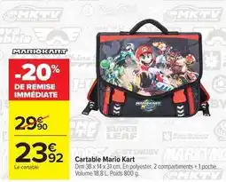 Carrefour Drive Dash - cartable mario kart offre