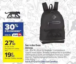 Carrefour Drive Airness - sac à dos evan offre