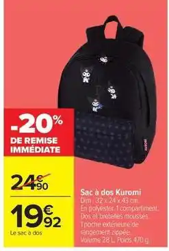 Carrefour Drive Dim - sac à dos offre