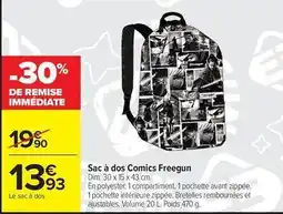 Carrefour Drive Freegun - sac à dos comics offre