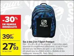 Carrefour Drive Freegun - sac à dos 2 en 1 sport offre