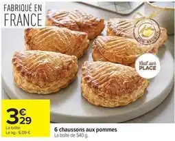 Carrefour Drive 6 chaussons aux pommes offre