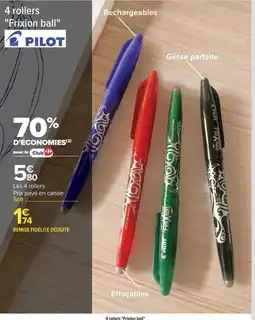 Carrefour Drive Pilot - 4 rollers effixion ball offre