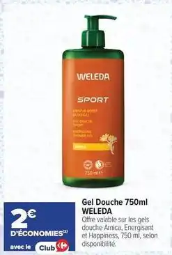 Carrefour Drive Weleda - gel douche offre