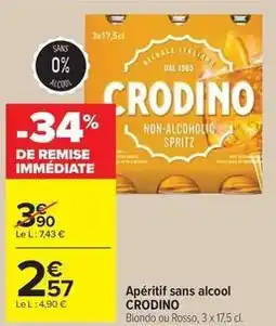 Carrefour Drive Spritz - aperitif sans alcool offre