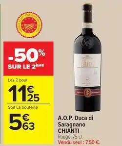 Carrefour Drive A.o.p. duca di saragnano offre