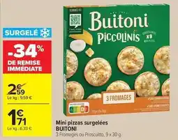 Carrefour Drive Buitoni - mini pizzas surgelées offre