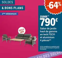 E.Leclerc Jardi Salon de jardin haut de gamme en tech fsc et aluminium offre