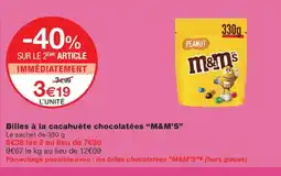 Monoprix M&M'S Billes à la cacahuète chocolatées offre