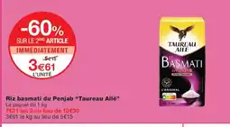 Monoprix Taureau Ailé Riz basmati du Penjab offre