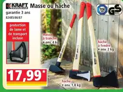 Norma KRAFT Masse ou hache offre