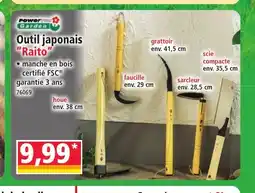 Norma POWER GARDEN Outil japonais Raito offre