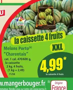 Norma Melons Porto Charentais offre