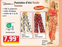 Norma JASMINELLA Pantalon d'été fluide femme offre