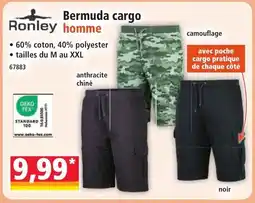 Norma RONELY Bermuda cargo homme offre