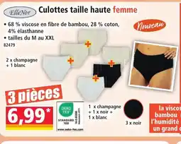 Norma ELLE NOR Culottes taille haute femme offre