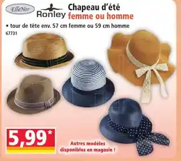 Norma ELLE NOR Ronley Chapeau d'été femme ou homme offre
