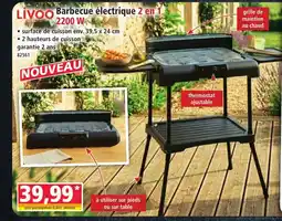 Norma LIVOO Barbecue électrique 2 en 1 offre