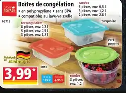 Norma CASA ROYALE Boîtes de congélation offre