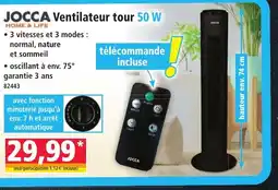 Norma JOCCA Ventilateur tour 50 W offre
