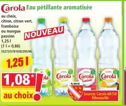 Norma CAROLA Eau pétillante aromatisée offre