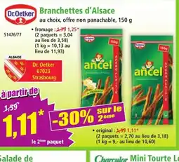 Norma DR OETKER Branchettes d'Alsace offre
