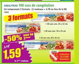 Norma EMBAL'FROID 100 sacs de congélation offre
