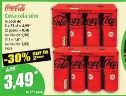 Norma COCA COLA zéro offre