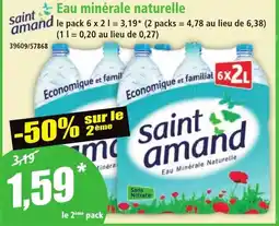 Norma SAINT AMAND Eau minérale naturelle offre