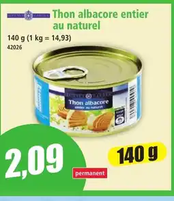 Norma Thon albacore entier au naturel offre
