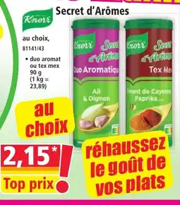 Norma KNORR Secret d'Arômes offre