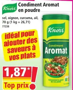Norma KNORR Condiment Aromat en poudre offre