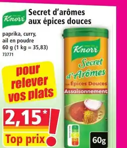 Norma KNORR Secret d'arômes aux épices douces offre