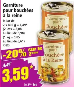 Norma Garniture pour bouchées à la reine offre