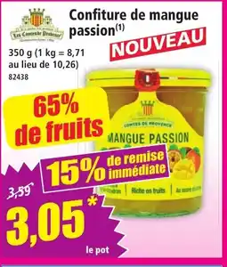 Norma Confiture de mangue passion offre