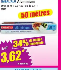 Norma EMBAL'ALU Aluminium offre