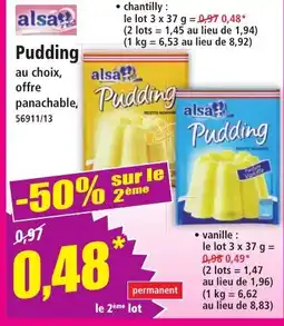 Norma ALSA Pudding offre