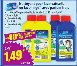 Norma SAUBERMAX Nettoyant pour lave-vaisselle ou lave-linge avec parfum frais offre