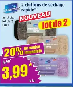 Norma SAUBERMAX 2 chiffons de séchage offre