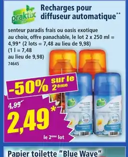 Norma PRAKTIX Recharges pour diffuseur automatique offre