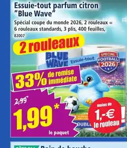 Norma Essuie-tout parfum citron Blue Wave offre