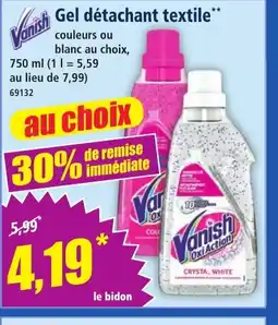 Norma VANISH Gel détachant textile couleurs ou offre