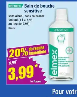 Norma ELMEX Bain de bouche sensitive offre