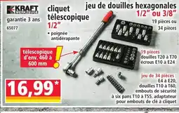 Norma KRAFT cliquet télescopique offre