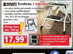 Norma KRAFT Escabeau, 2 marches offre