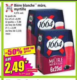 Norma 1664 Bière blanche mûre offre