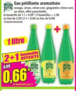 Norma MAISON PERRIER eau pétillante aromatisée offre